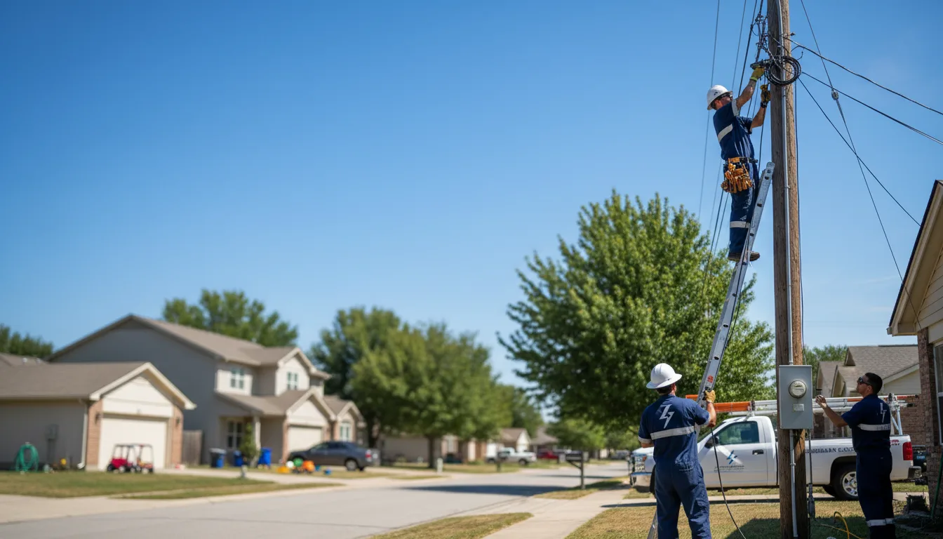 Residential electrician providing installation services in Freeport, MN